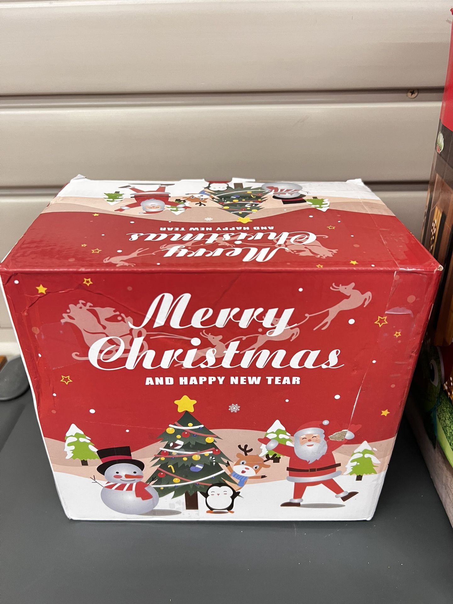 🎅 5.5FT Christmas Lighted Santa Inflatable — Santa Jumping Out of Stockings! 🎄