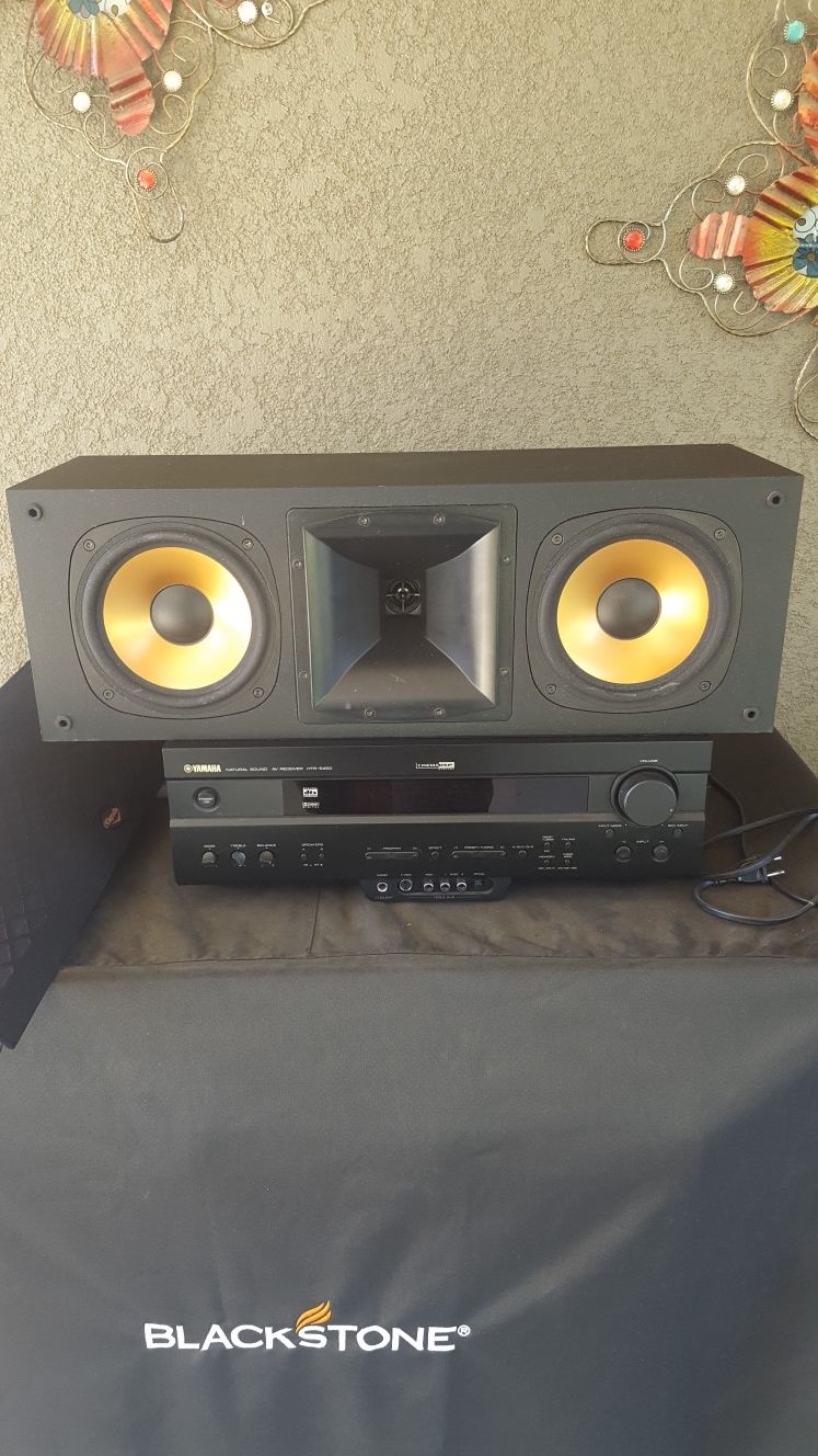 Klipsch rc 3 center channel and yamaha receiver