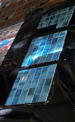 Vanguard Penta Blue Mosaic Glass Tiles