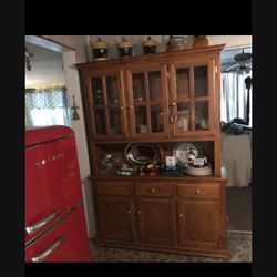 ALL OAK CHINA CABINET … 