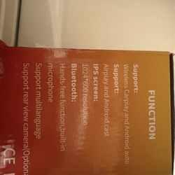 Apple Carplay And Android Auto 7 Inch Monitor (NOT FOR FREE)