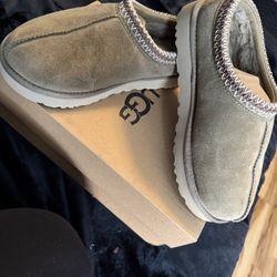 Olive Green Ugg Slides