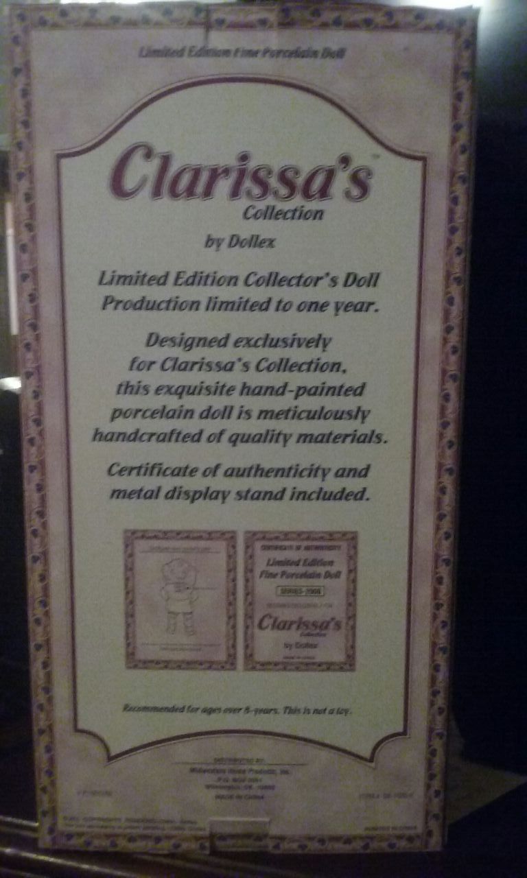 Clarissa s collection porcelain doll for Sale in Greensboro NC