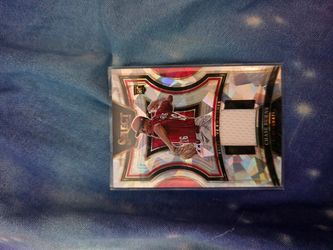 Chase Burns 2025 Select Rookie RC Swatches Relic Card