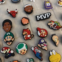 Sports Basketball / Mario  Crocs Charms 