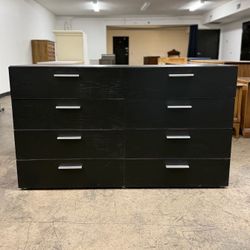 Read Listing Description - Black 8 Drawer Dresser