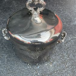 1950s vintage Eloquence Silver Ice Bucket