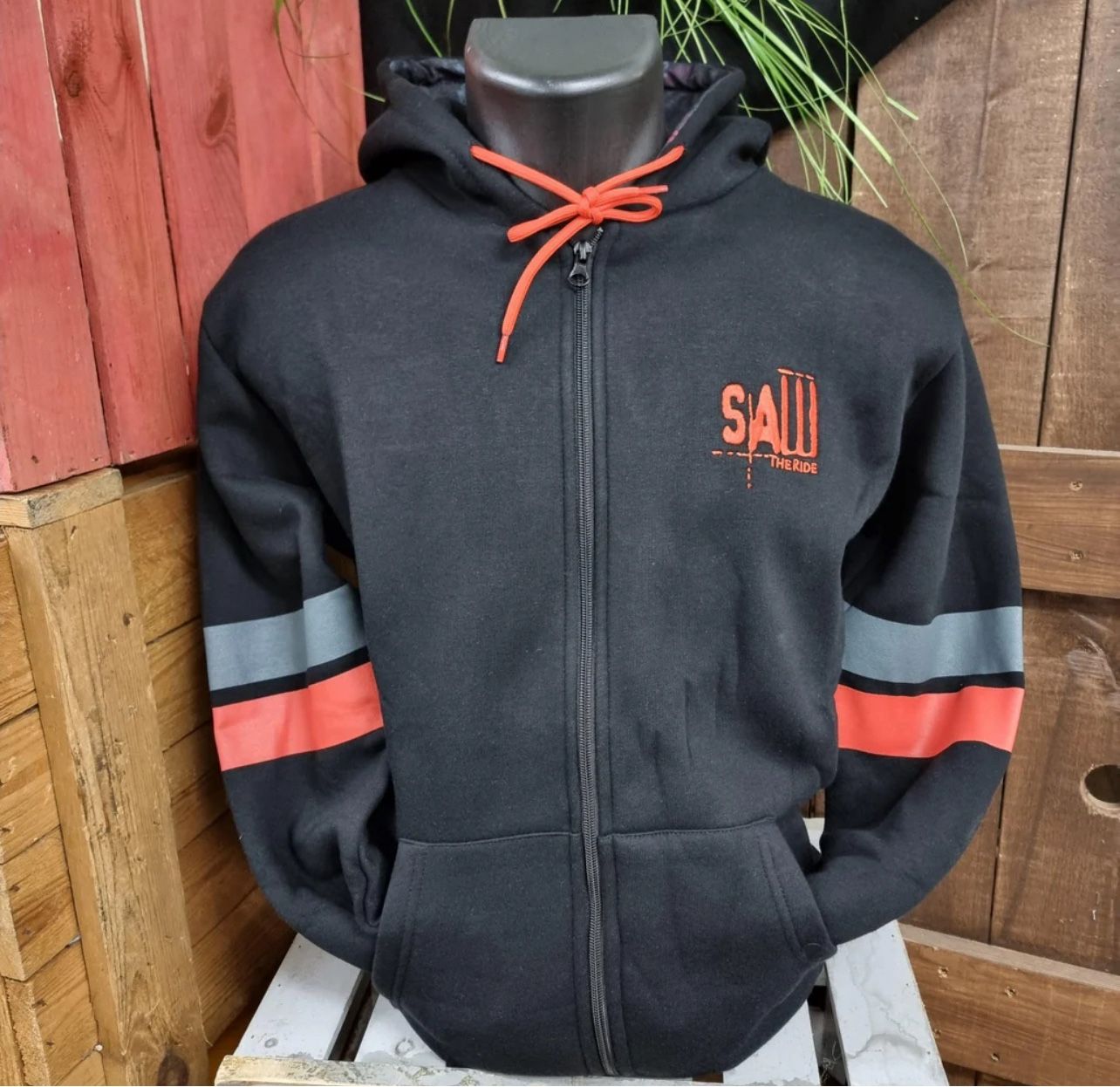 SAW - The Ride Zip Up Hoody Thorpe Park Without Tags Size Medium