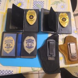 Conceal weapon Badge/ Gun Holsters 