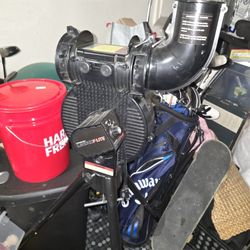Light Pitching Machine with 38 Baseballs and 37 Softballs