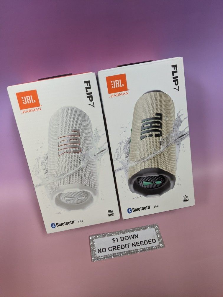 Jbl Flip 7 Bluetooth Speaker New - Pay $1 today and pay the rest later -