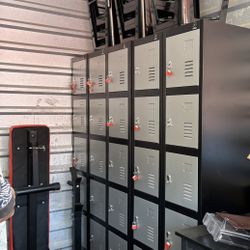 Metal Storage Lockers with Keys - Like New