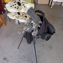 Complete Golf Club Set, Bag, And Range Finder