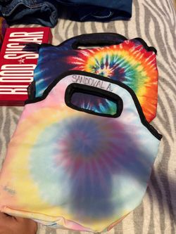 Two Tie dye lunch boxes