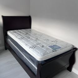 Twin Size Mattress Pillow Top Bamboo Brand New 