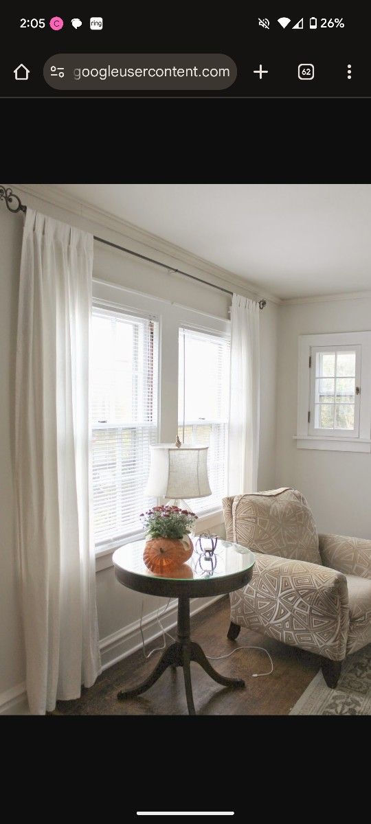 6 Lenda Ikea Tab Curtain Panels 55x118