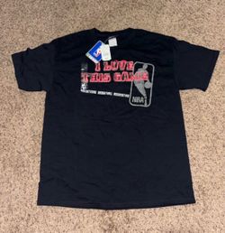(Size L)  Retro Vintage NBA "I Love This Game" Black Graphic T-Shirt
