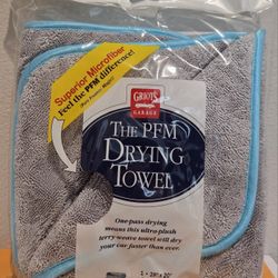 NEW Griot's Garage Original PFM Drying Towel - One Pass Drying - Superior Microfiber - Auto Detailing Supplies - Info in the Description 