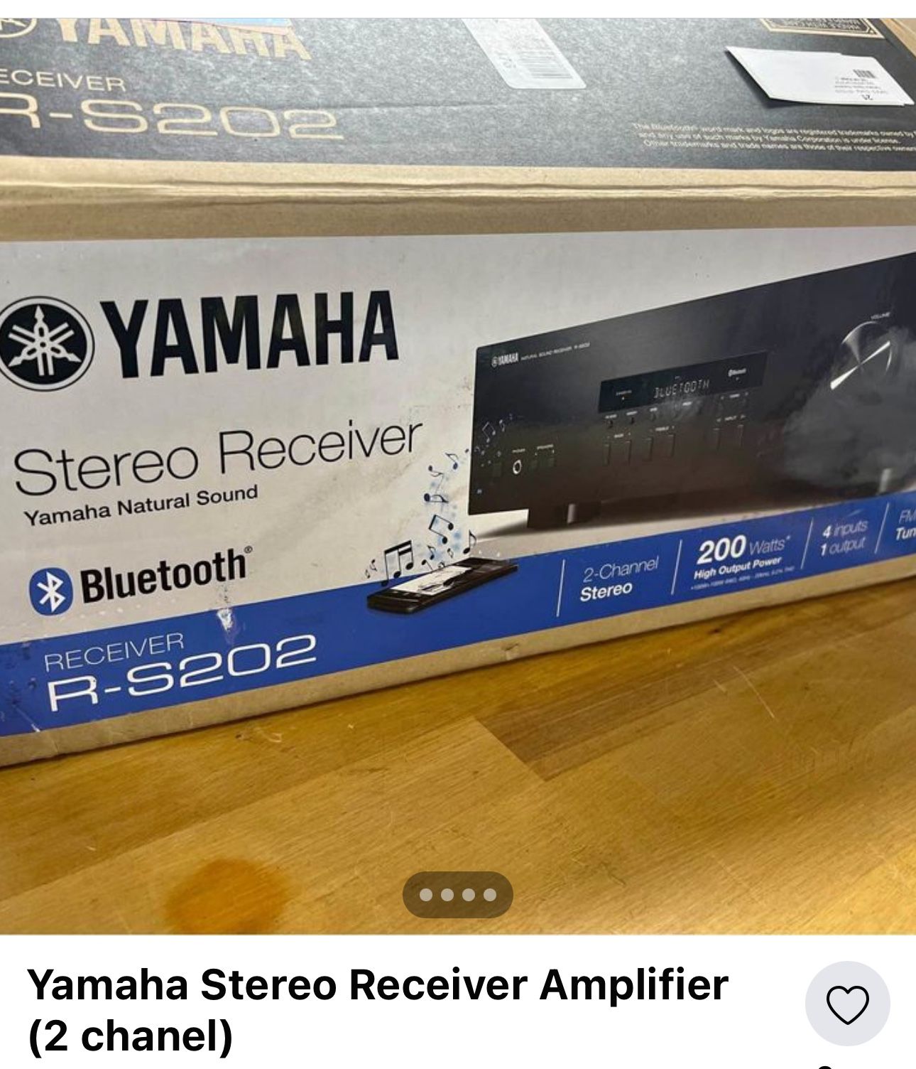 AHRA ECEIVER R-S202 YAMAHA Stereo Receiver Yamaha Natural Sound * Bluetooth® RECEIVER R-S202 MUẾT COIM 4 nuts 1 cupul FN Tun 2-Channel Stereo 200 Watt
