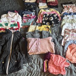 75 Pieces of Size 4 & 4T Used Girl Clothes