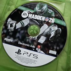Madden 26 For The Ps5 Slightly Used (Disc Only)