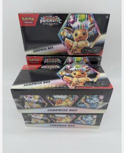POKÉMON TCG Scarlet & Violet Prismatic Evolutions Surprise Box Factory Sealed