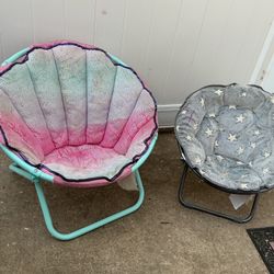 Two Beautiful Children Folding Chairs (1 For $10, Two For $16)