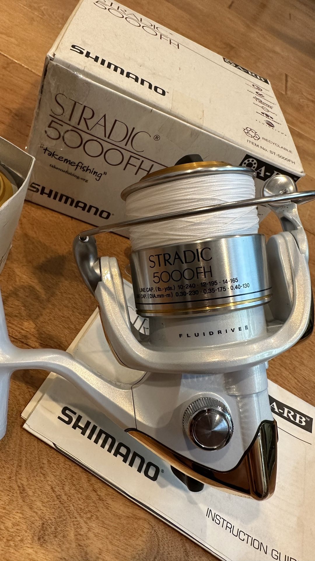 Shimano Stradic 5000 FK Spinning Fishing Reel with aluminum power knob for  Sale in Fort Worth, TX - OfferUp