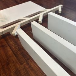Wall Shelves, White Board, Coat Hanger 
