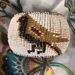 Beautiful Wide Beaded Cuff