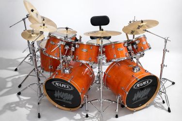 Mapex Pro M 9 Piece Double Bass Drum Set with all Hardware and Cymbals For Sale or Trade