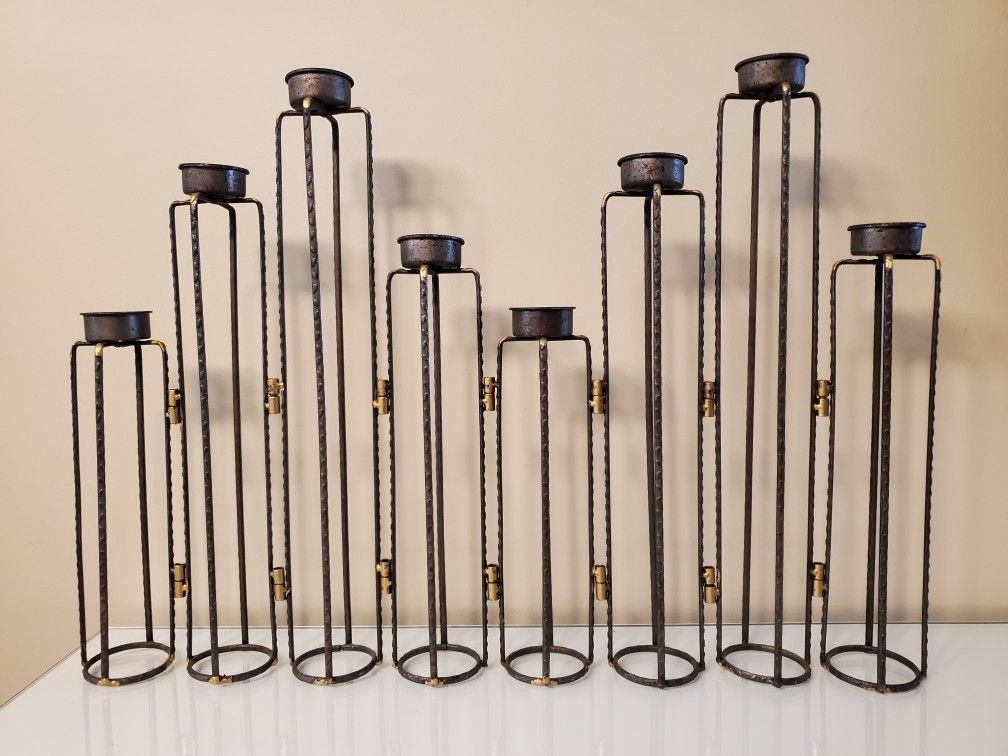 Elk Lighting Metal Tower Candle Holder 8 Tealights 