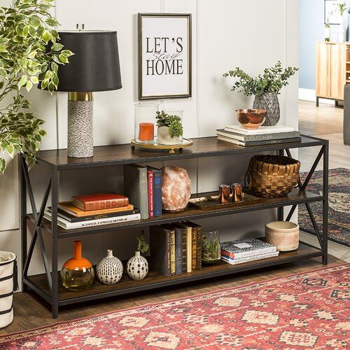 Bookshelves, TV console