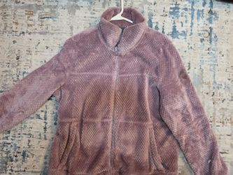 Women’s faux fur fleece jacket, size XL