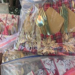 Christmas Silverware Sets