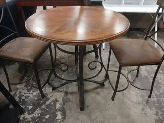 Counter height table with chairs