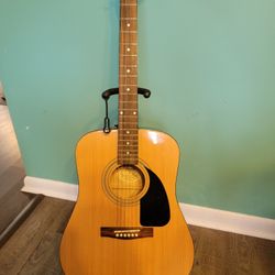 Fender Acoustic Guitar With Stand 