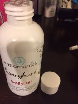 Baby bump oil and lotion