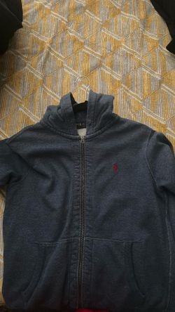 Blue polo hoodie