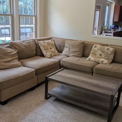 5 Piece Crate & Barrel Sectional