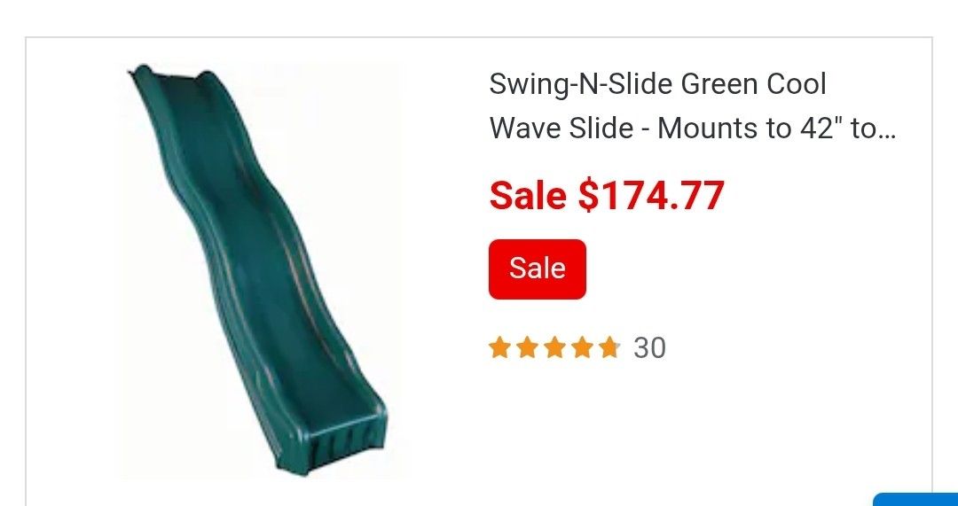 Slide For Swing Set