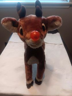 Vintage Gemmy Rudolph Works He Says What's So Funny About My Nose And Sings Rudolph The Red Nose Reindeer 
