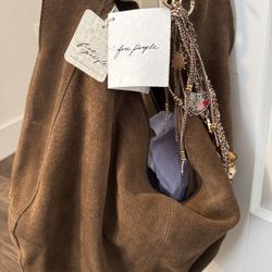 Free People Bag W/Bag Charms