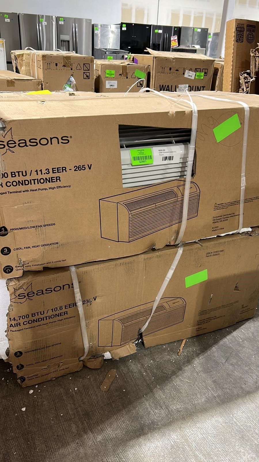 SEASONS 9,000 PTAC, Heat Pump, 265 Volt Air Conditioner 0XHLO