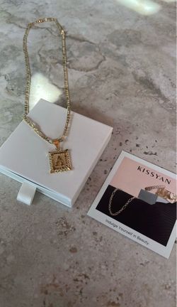 NEW- Gold “A” Necklace