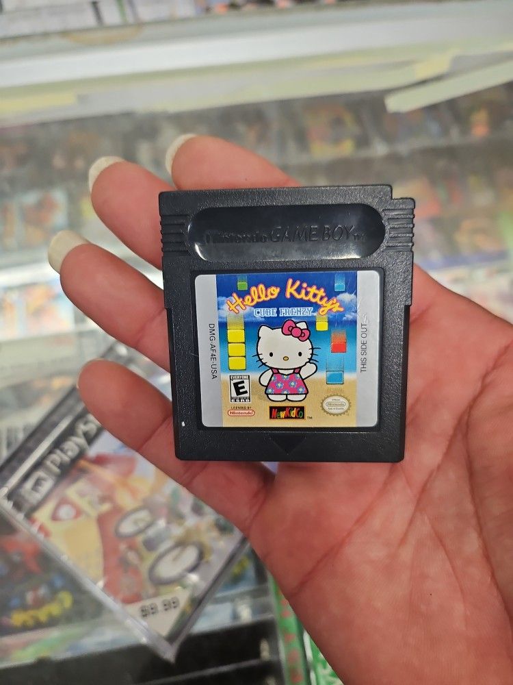 Hello Kitty's Cube Frenzy Nintendo GameBoy Color Catridge Only Tested Authentic
