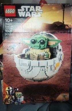 Legos Star Wars Grogu with Hover Pram