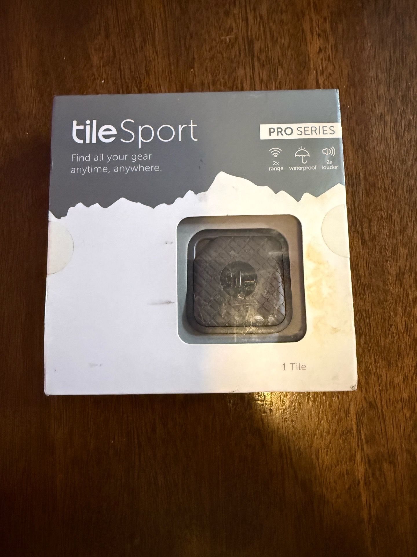 Tile Sport Pro Series Bluetooth Tracker Brand New Sealed Waterproof Rugged Gray