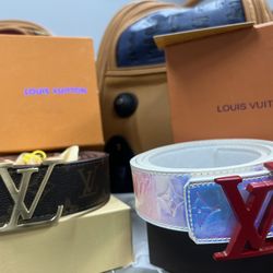Five Louis Vuitton Belts 