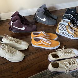 Men’s Nike Air Force I Vans Off The Wall Converse All Size 13